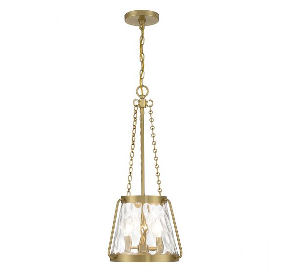 Essentials Crawford Pendant Pendants Savoy House Warm Brass 3 