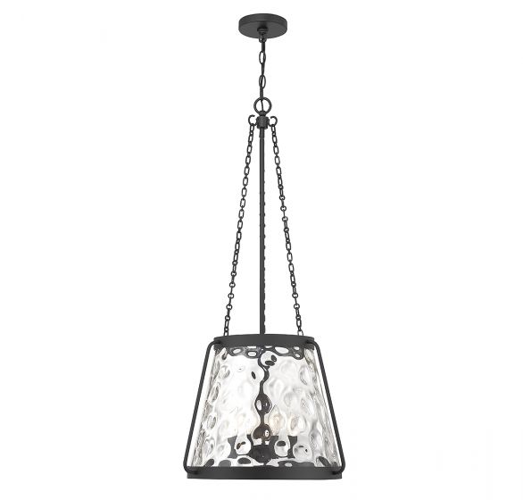 Essentials Crawford Pendant Pendants Savoy House Matte Black 4 