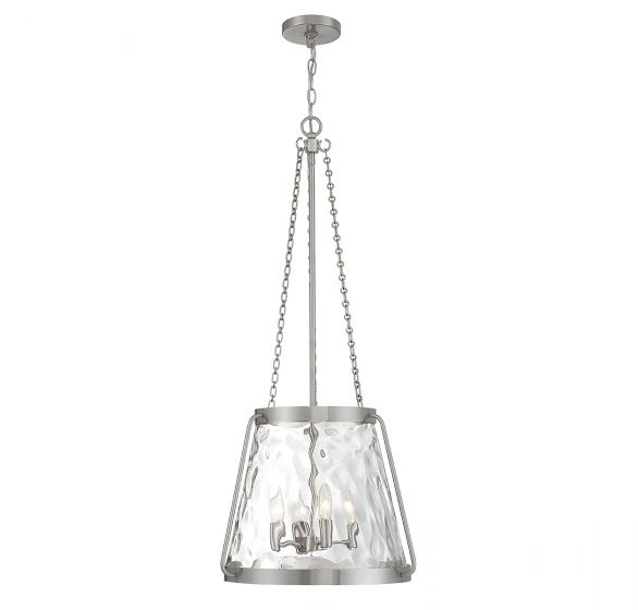 Essentials Crawford Pendant Pendants Savoy House Satin Nickel 4 