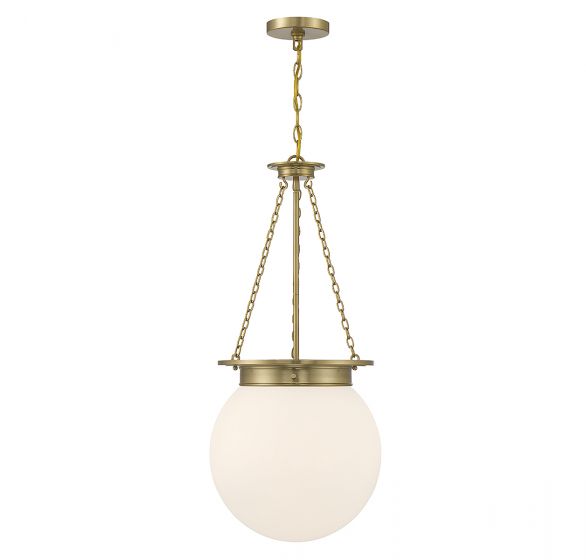 Essentials Manor Pendant Pendants Savoy House Warm Brass 3 