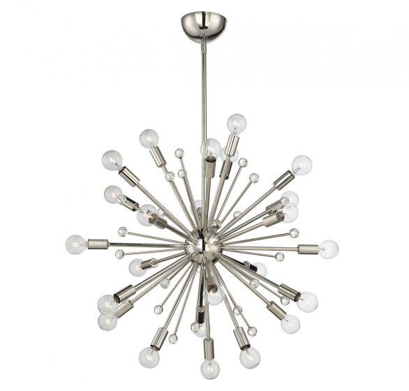 Essentials Galea Chandelier Chandeliers Essentials Polished Nickel 24 