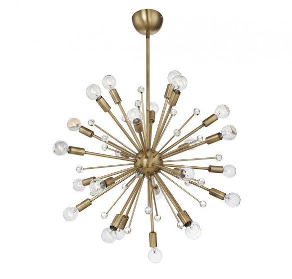 Essentials Galea Chandelier Chandeliers Essentials Warm Brass 24 