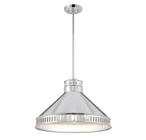 Essentials Seagram Pendant Pendants Savoy House Polished Nickel 3 