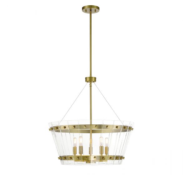 Essentials Ventari Pendant Pendants Savoy House Warm Brass 5 