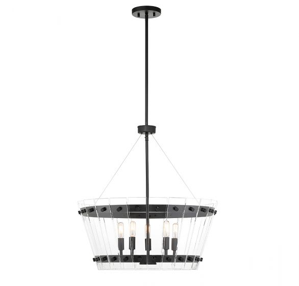 Essentials Ventari Pendant Pendants Savoy House Matte Black 5 