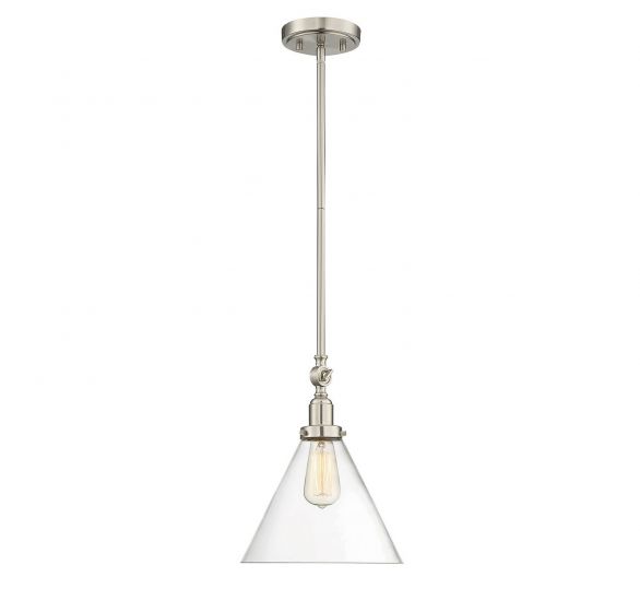 Essentials Drake Pendant Pendants Savoy House Satin Nickel 1 