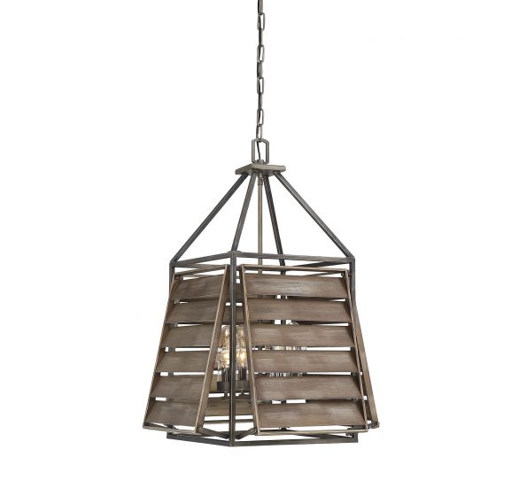 Savoy House Hartberg Outdoor | Hanging Lantern Outdoor Hanging Lights Savoy House 20.5x20.5x31 Wood Clear Glass