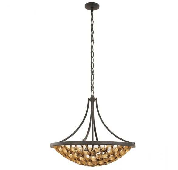 Savoy House Ventura Pendant Pendants Savoy House Matte Black and Gold 6 