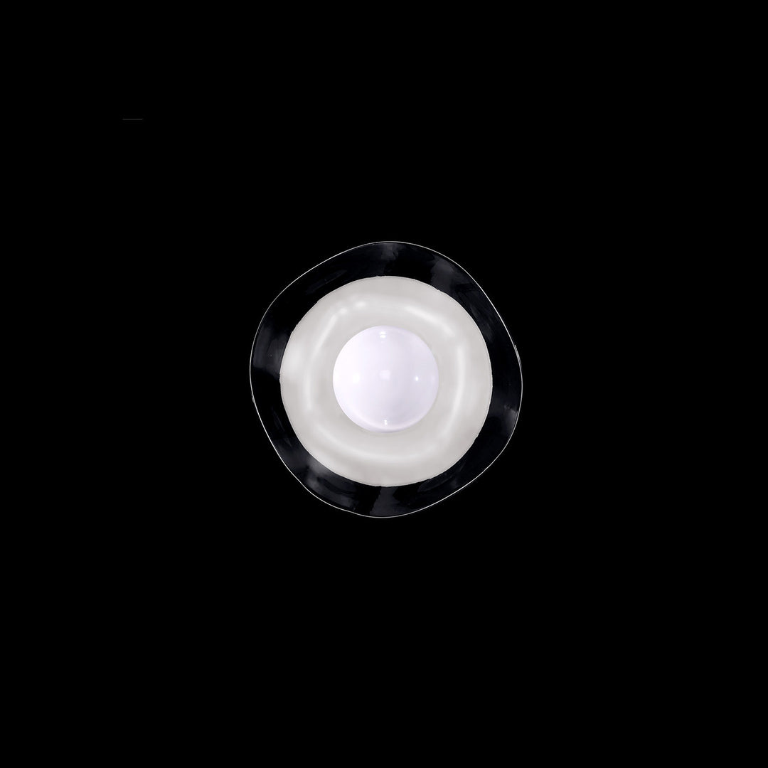 Fine Art Handcrafted Lighting Embark 8"H Sconce in White Lacquer, Clear (100069-63)