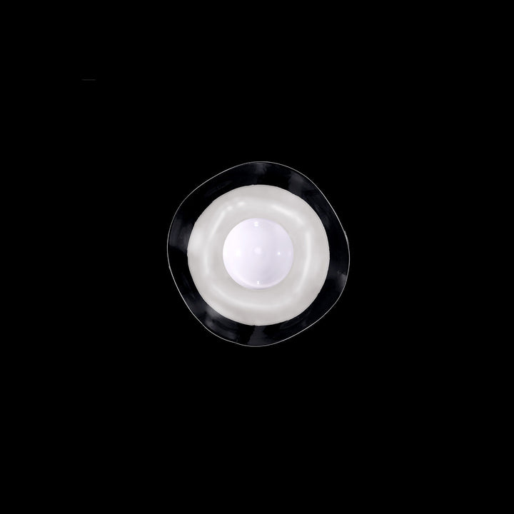 Fine Art Handcrafted Lighting Embark 8"H Sconce in White Lacquer, Clear (100069-63)