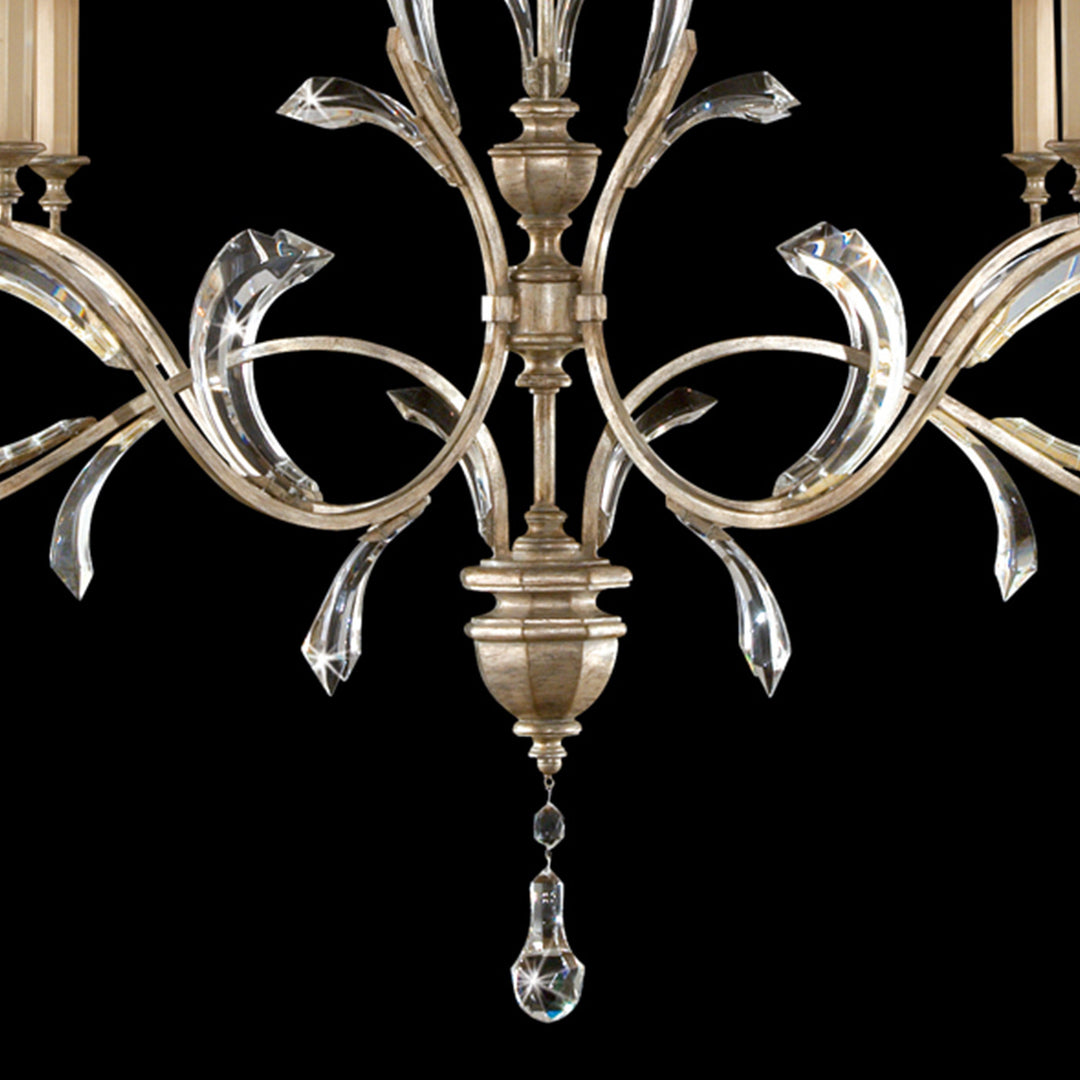Fine Art Handcrafted Lighting Beveled Arcs 74"W Oblong Chandelier (Model 700840)