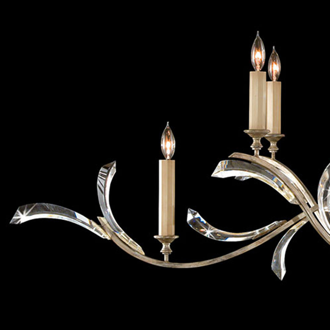 Fine Art Handcrafted Lighting Beveled Arcs 74"W Oblong Chandelier (Model 700840)