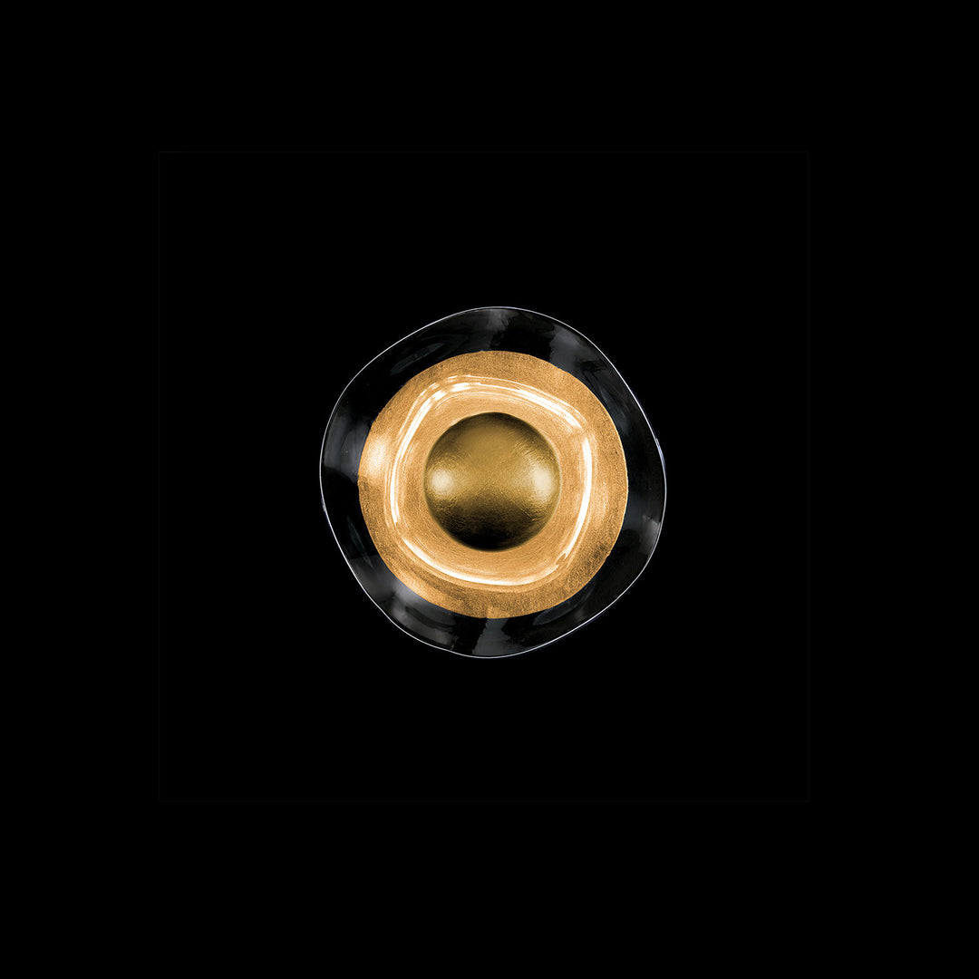 Fine Art Handcrafted Lighting Embark 8"H Sconce in Standard Gold Leaf, Clear (100069-33)