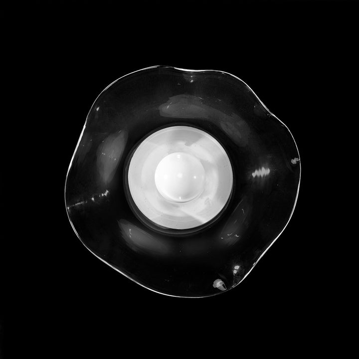 Fine Art Handcrafted Lighting Embark 12"H Sconce in White Lacquer, Clear (100071-63)