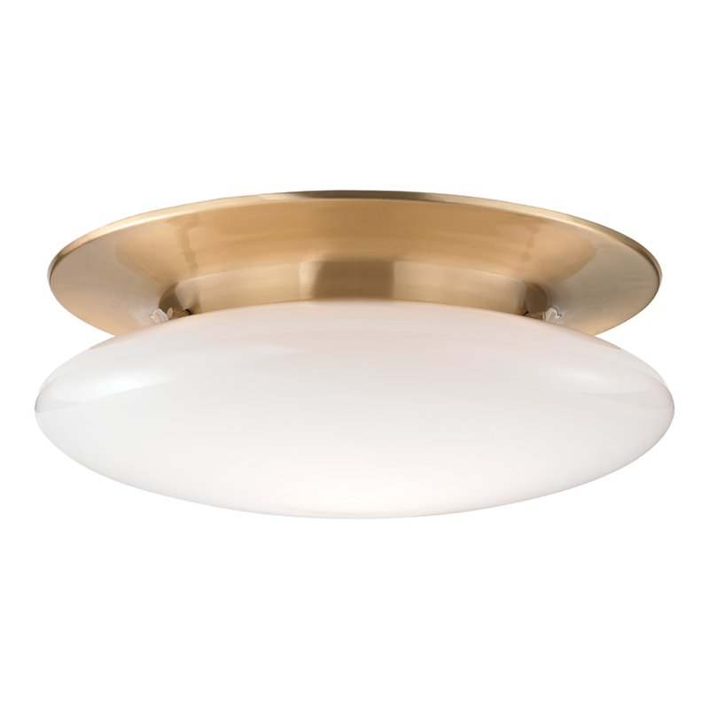 Hudson Valley Lighting Irvington Flush Mount Ceiling Flush Mounts Hudson Valley Lighting Satin Brass  