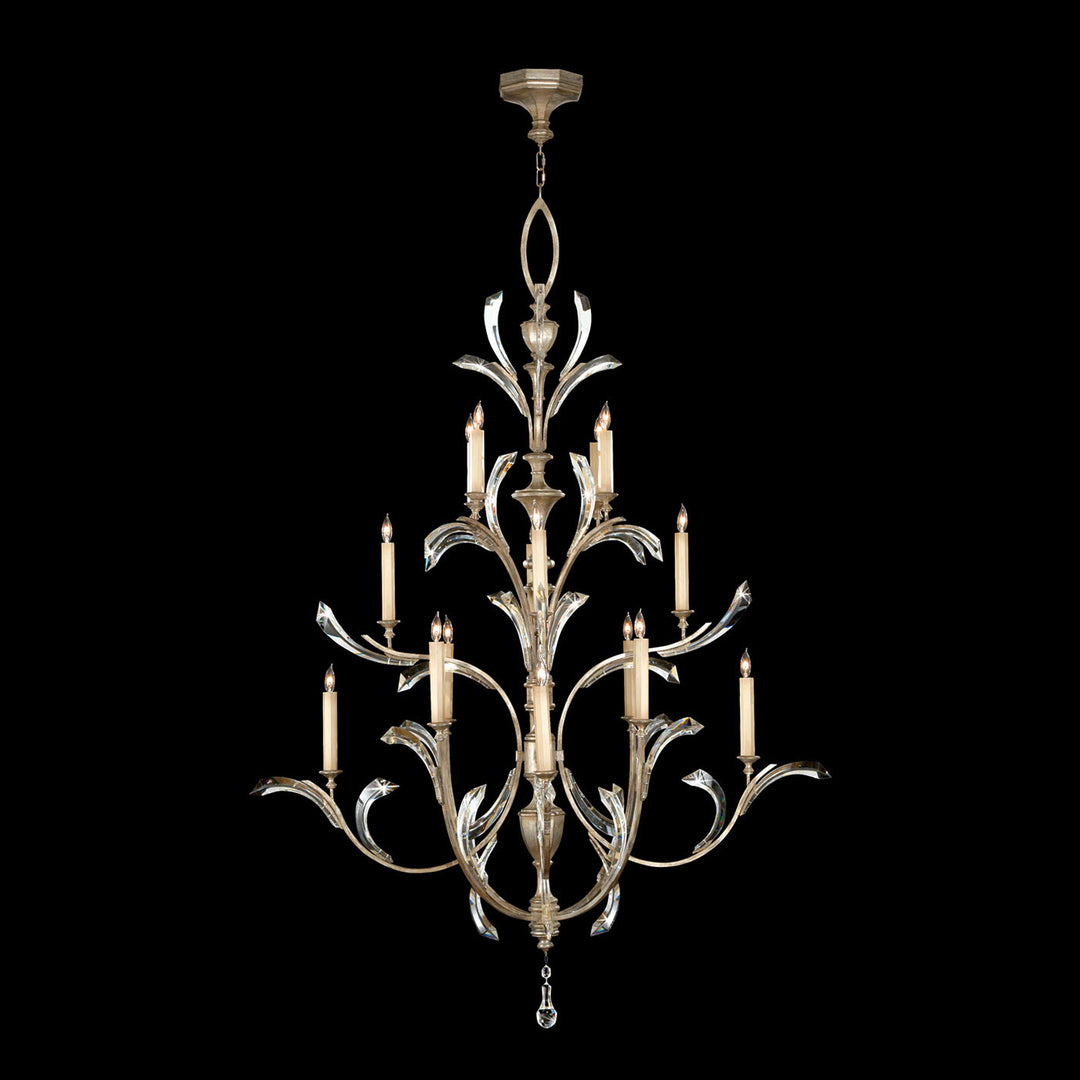 Fine Art Handcrafted Lighting Beveled Arcs 56"W Round Chandelier 702040 (Model 702040)