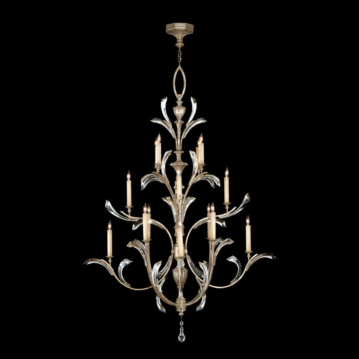 Fine Art Handcrafted Lighting Beveled Arcs 56"W Round Chandelier 702040 (Model 702040)
