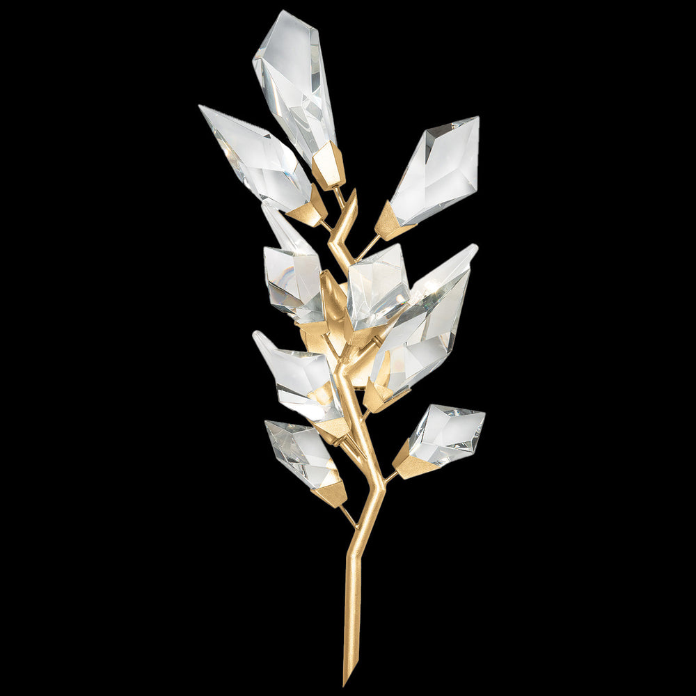 Fine Art Handcrafted Lighting Foret 27"H LSF Sconce in Standard Gold Leaf (902350-2ST)