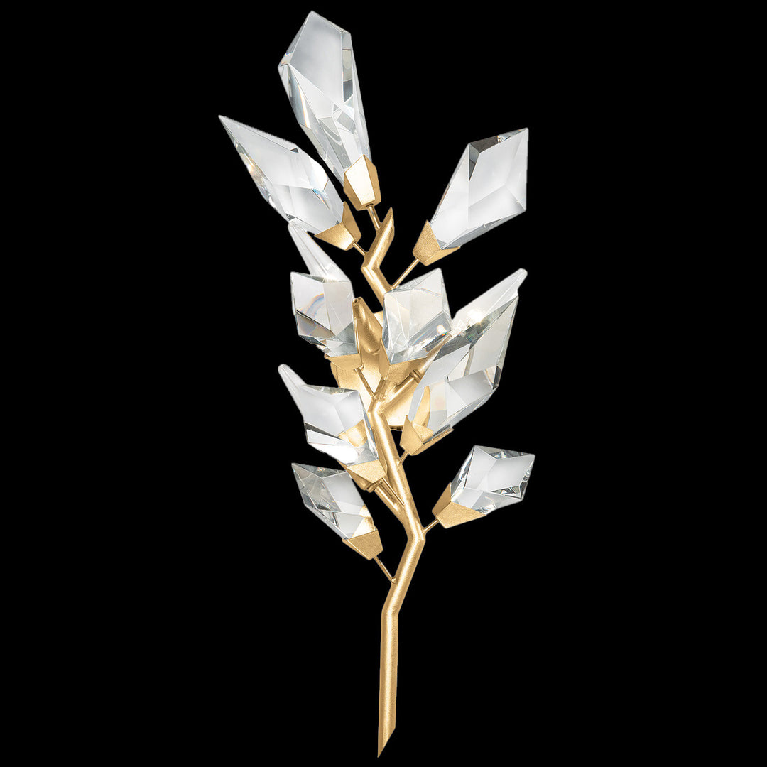 Fine Art Handcrafted Lighting Foret 27"H LSF Sconce in Standard Gold Leaf (902350-2ST)