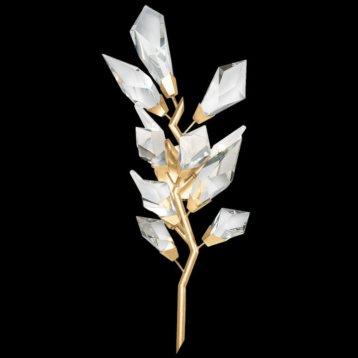 Fine Art Handcrafted Lighting Foret 27"H LSF Sconce in Standard Gold Leaf (902350-2ST)