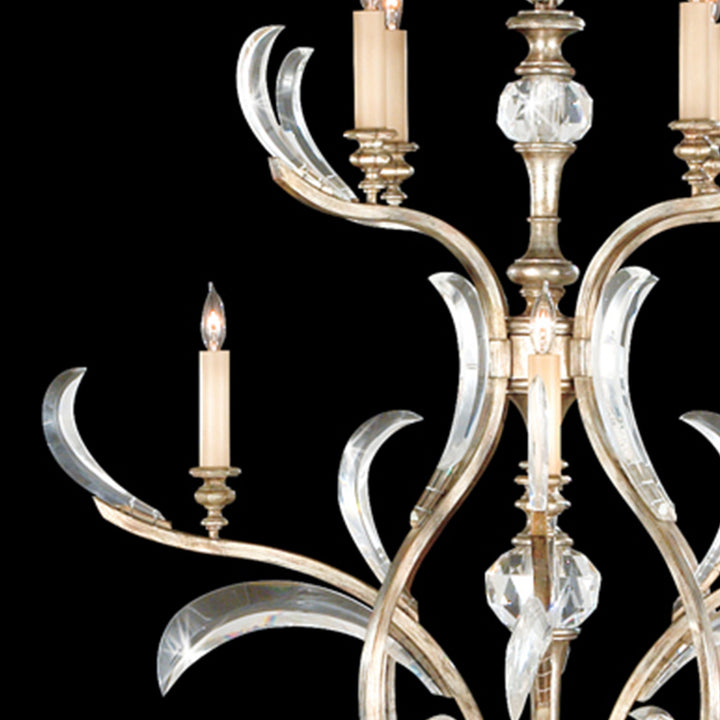 Fine Art Handcrafted Lighting Beveled Arcs 48"W Round Chandelier (Model 704040)