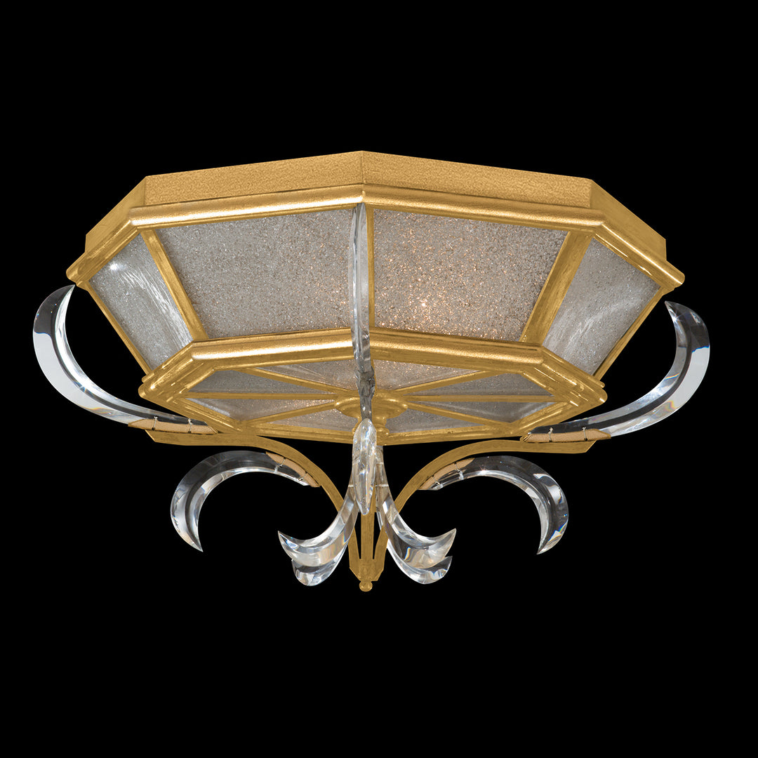 Fine Art Handcrafted Lighting Beveled Arcs Flush Mount