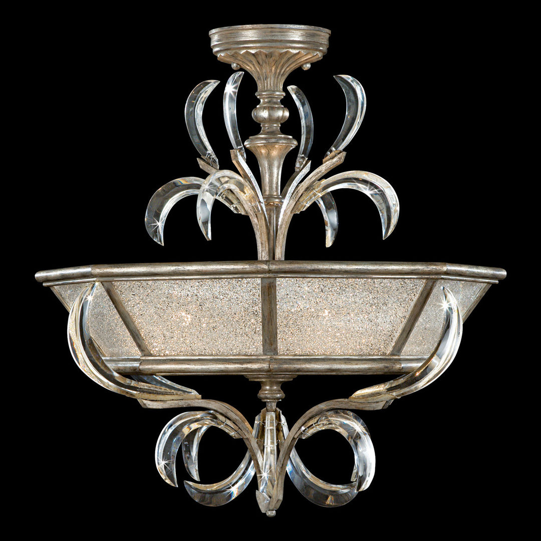 Fine Art Handcrafted Lighting Beveled Arcs 26"W Round Semi-Flush Mount (Model 704340)