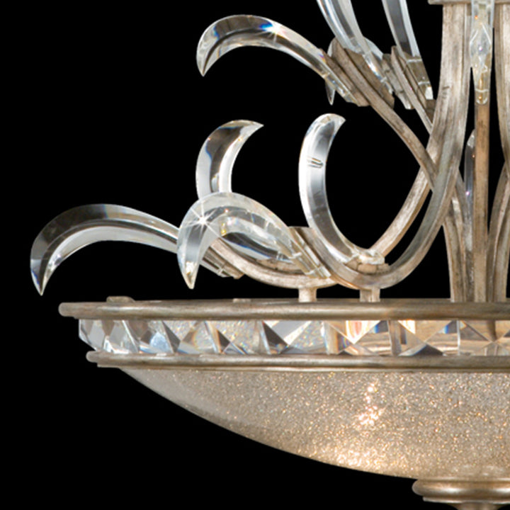 Fine Art Handcrafted Lighting Beveled Arcs 32"W Round Pendant (Model 704540)