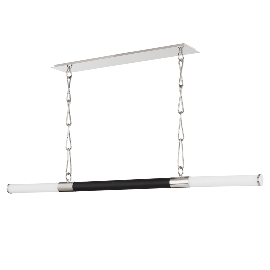 Hudson Valley Lighting Huntington Linear Chandeliers Hudson Valley Lighting Polished Nickel/black  