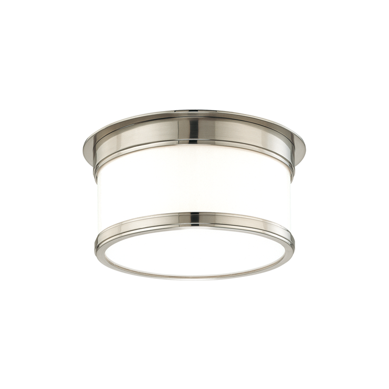 Hudson Valley Lighting Geneva Flush Mount Ceiling Flush Mounts Hudson Valley Lighting Satin Nickel  