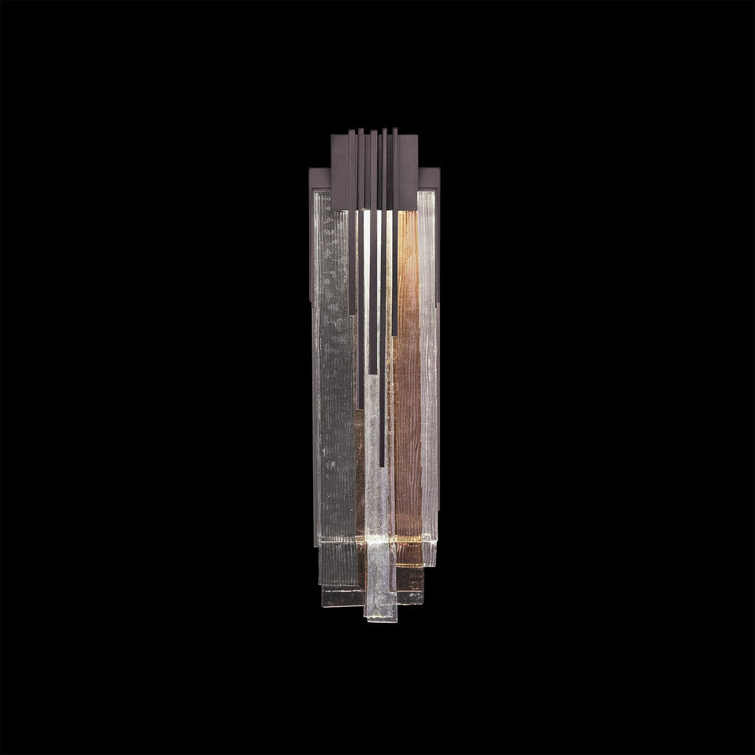 Fine Art Handcrafted Lighting Arpeggio 17"H Sconce in Midnight Steel, Multi-Tone (100082-62)