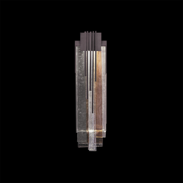 Fine Art Handcrafted Lighting Arpeggio 17"H Sconce in Midnight Steel, Multi-Tone (100082-62)