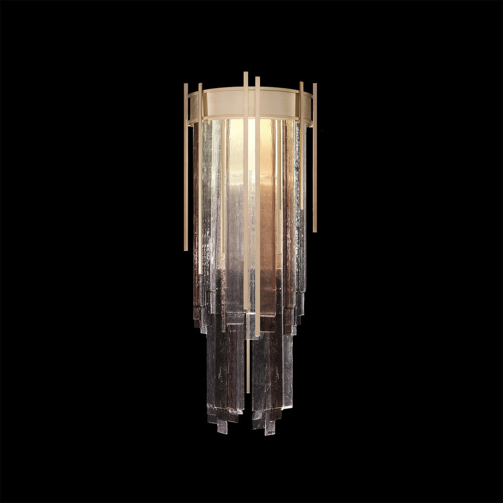 Fine Art Handcrafted Lighting Arpeggio 31.25"H Sconce in Standard Soft Gold Leaf, Multi-Tone (100083-52)
