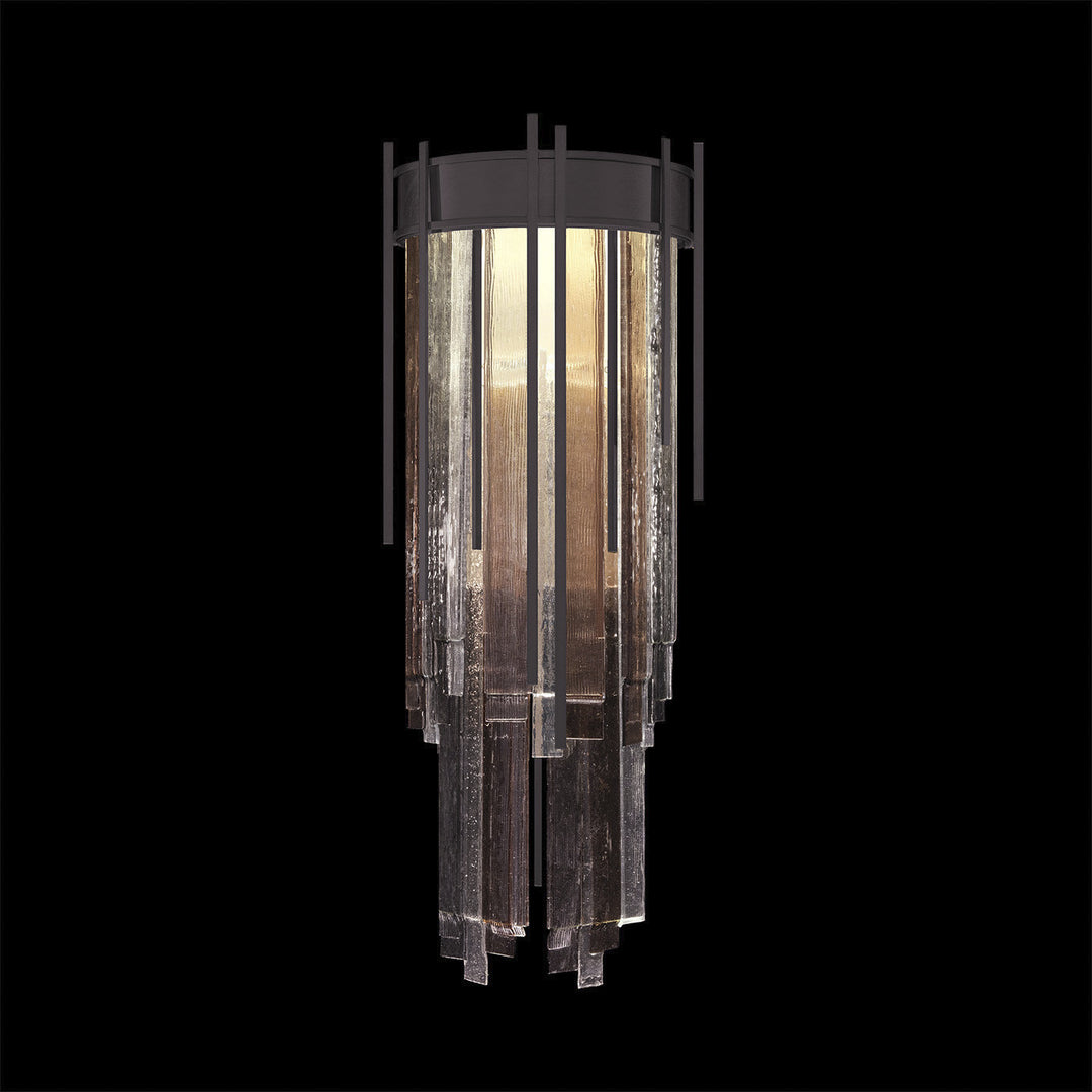 Fine Art Handcrafted Lighting Arpeggio 31.25"H Sconce in Midnight Steel, Multi-Tone (100083-62)