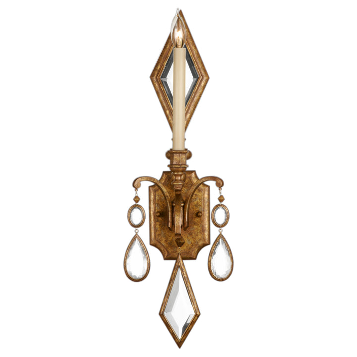 Fine Art Handcrafted Lighting Encased Gems Sconce