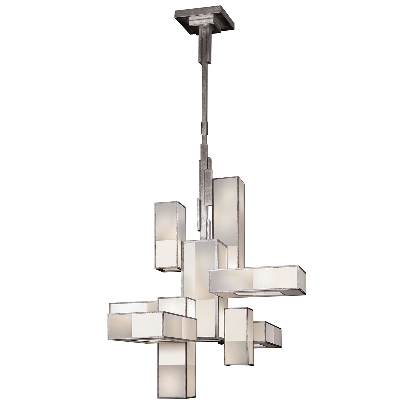 Fine Art Handcrafted Lighting Perspectives Chandelier Chandeliers Fine Art Handcrafted Lighting Silver 46 x 52 