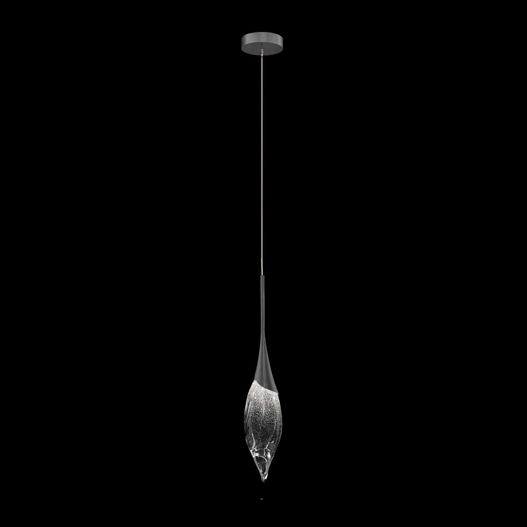 Fine Art Handcrafted Lighting Mayu 5"W Round Drop Light in Midnight Steel (100127-7)