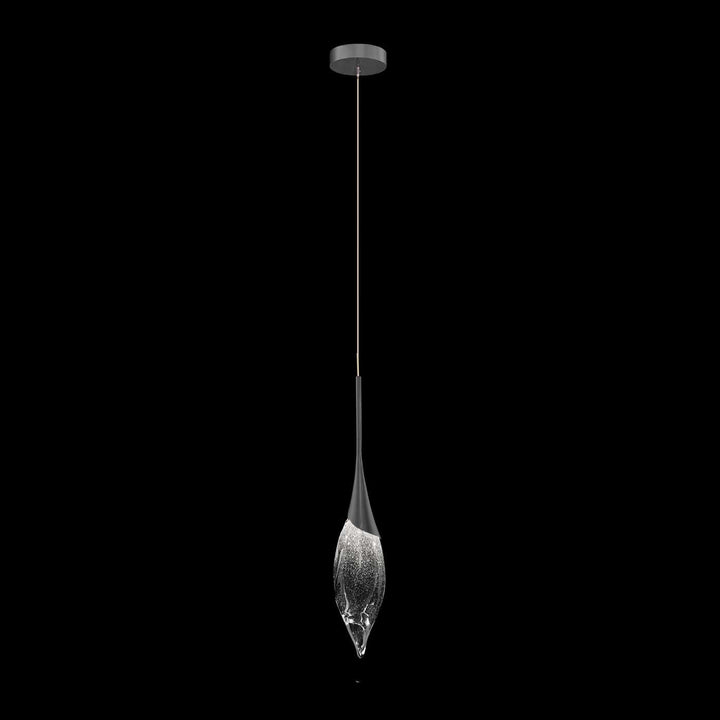 Fine Art Handcrafted Lighting Mayu 5"W Round Drop Light in Midnight Steel (100127-7)
