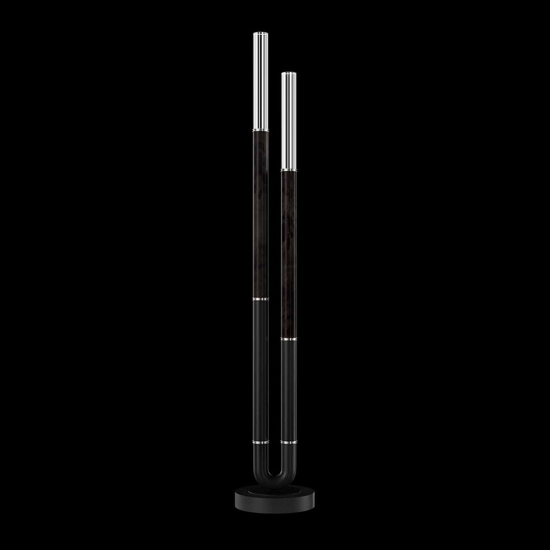 Fine Art Handcrafted Lighting Antonia 71.5"H Floor Lamp in Standard Black Iron, Nickel, Charcoal (100148-121)