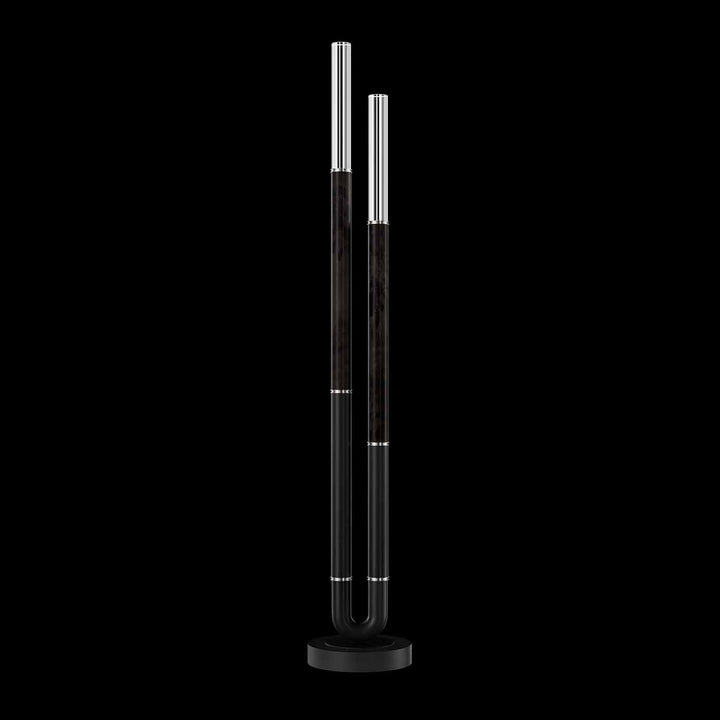 Fine Art Handcrafted Lighting Antonia 71.5"H Floor Lamp in Standard Black Iron, Nickel, Charcoal (100148-121)
