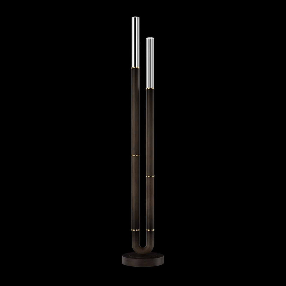 Fine Art Handcrafted Lighting Antonia 71.5"H Floor Lamp in Standard Bronze, Brass, No Parchment/Same as Finish (100148-210)