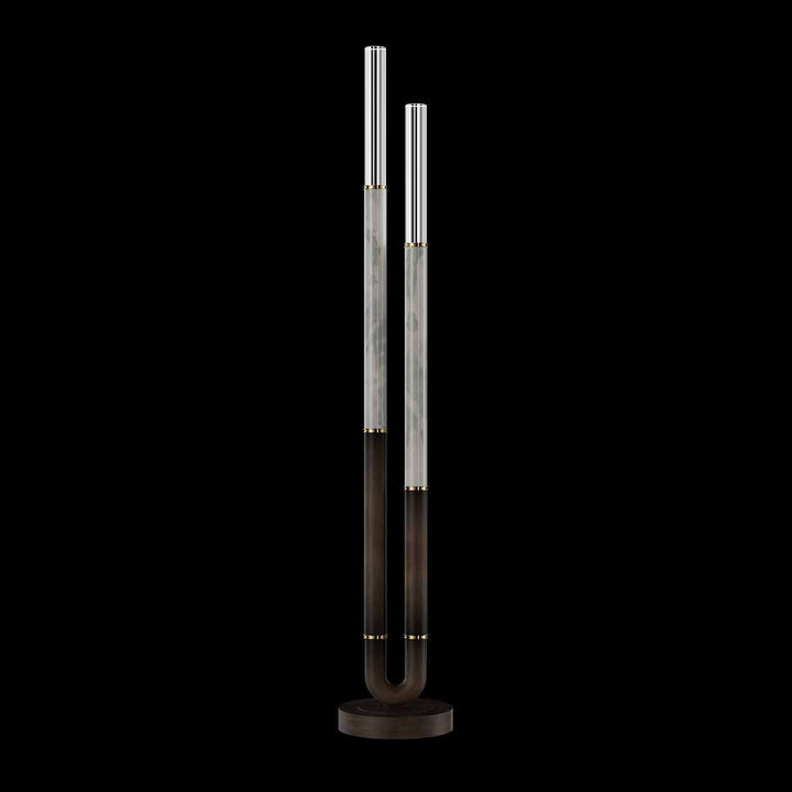 Fine Art Handcrafted Lighting Antonia 71.5"H Floor Lamp in Standard Bronze, Brass, Smoke (100148-212)