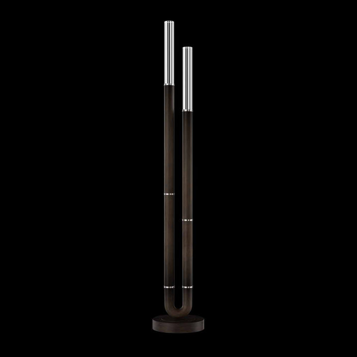 Fine Art Handcrafted Lighting Antonia 71.5"H Floor Lamp in Standard Bronze, Nickel, No Parchment/Same as Finish (100148-220)