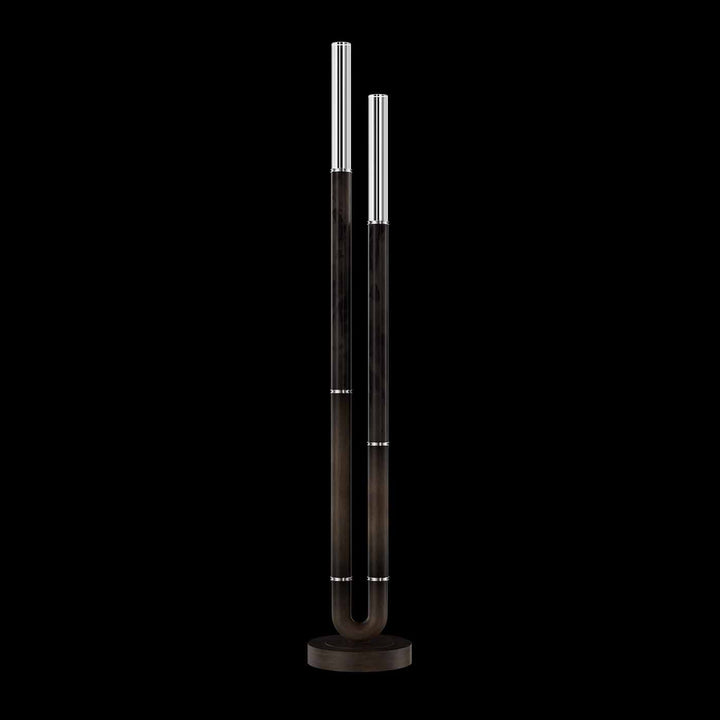 Fine Art Handcrafted Lighting Antonia 71.5"H Floor Lamp in Standard Bronze, Nickel, Charcoal (100148-221)