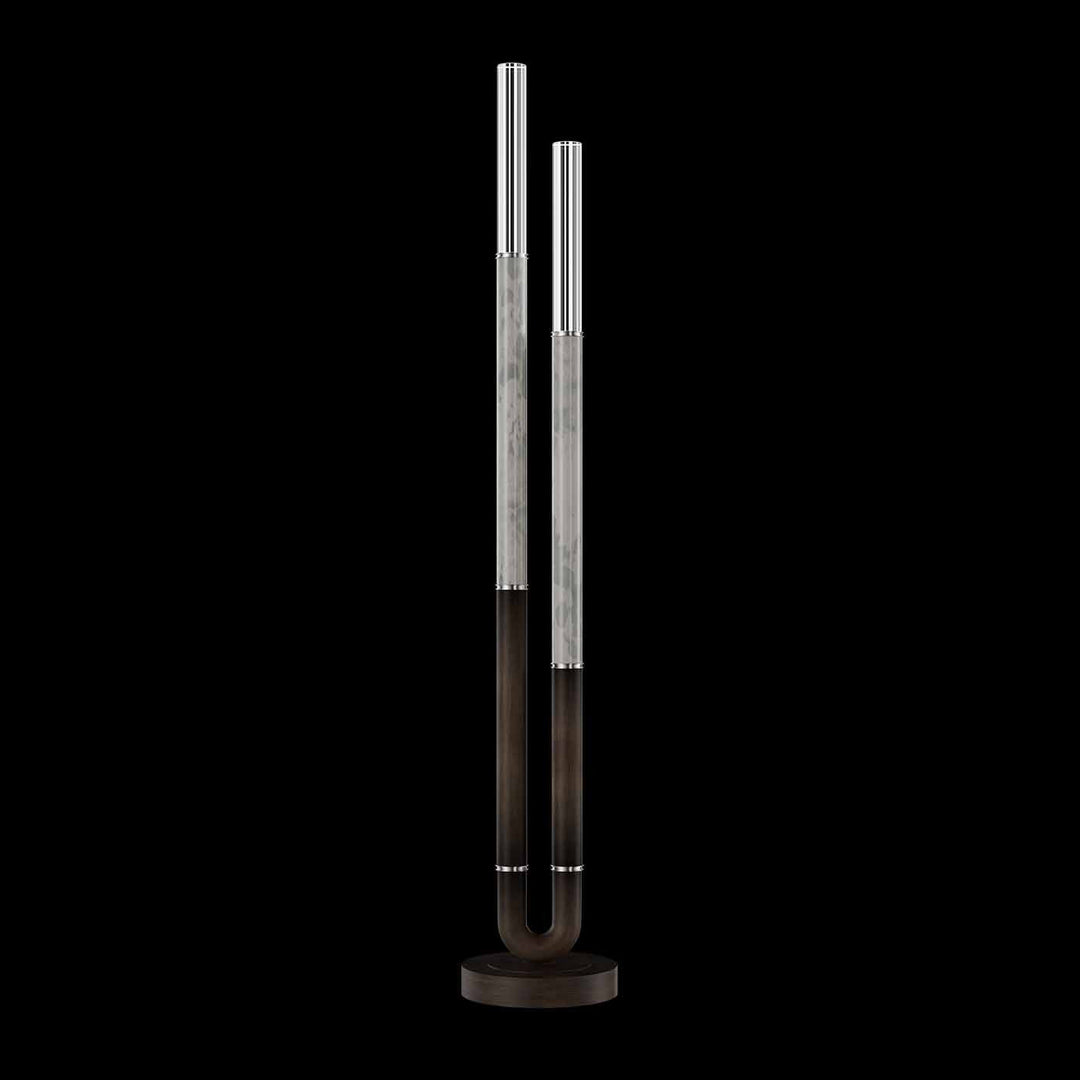 Fine Art Handcrafted Lighting Antonia 71.5"H Floor Lamp in Standard Bronze, Nickel, Smoke (100148-222)