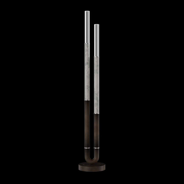 Fine Art Handcrafted Lighting Antonia 71.5"H Floor Lamp in Standard Bronze, Nickel, Smoke (100148-222)