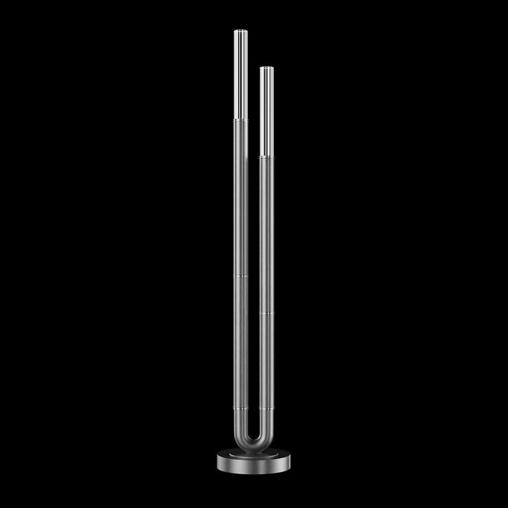 Fine Art Handcrafted Lighting Antonia 71.5"H Floor Lamp in Standard Silver Leaf, Nickel, No Parchment/Same as Finish (100148-420)