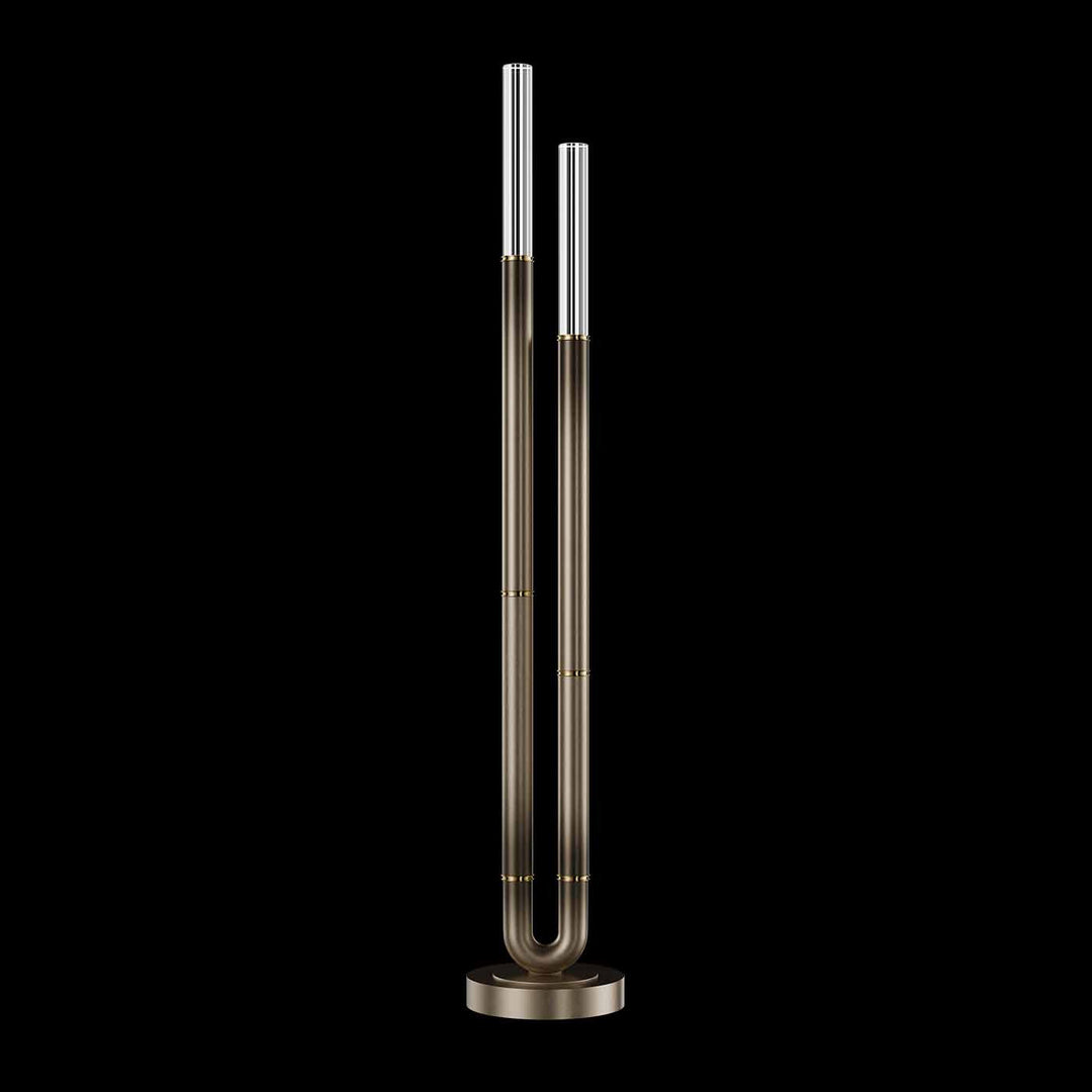 Fine Art Handcrafted Lighting Antonia 71.5"H Floor Lamp in Soft Ombre Bronze, Brass, No Parchment/Same as Finish (100148-610)