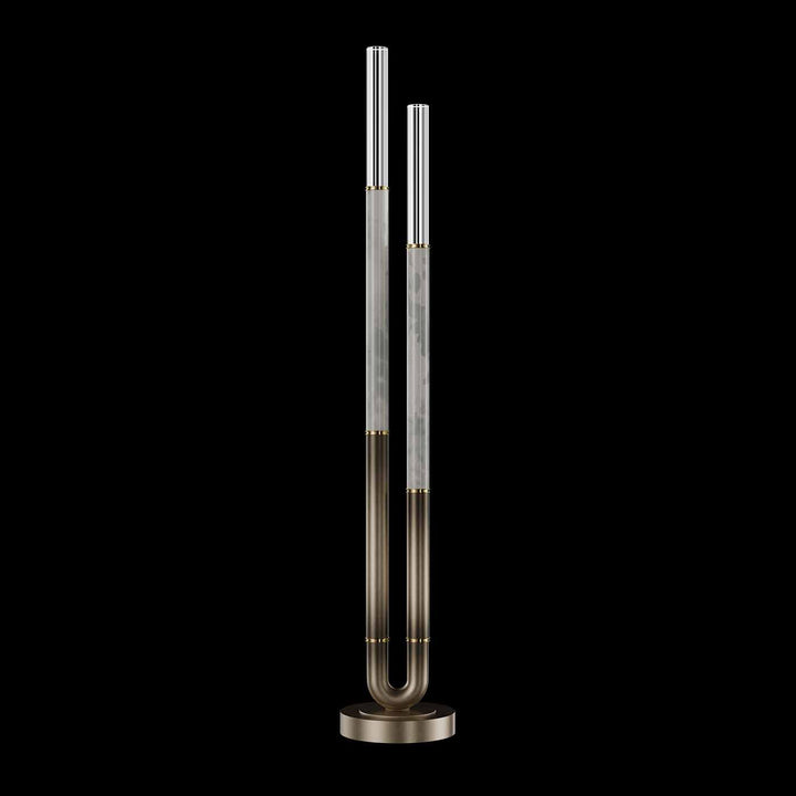 Fine Art Handcrafted Lighting Antonia 71.5"H Floor Lamp in Soft Ombre Bronze, Brass, Smoke (100148-612)