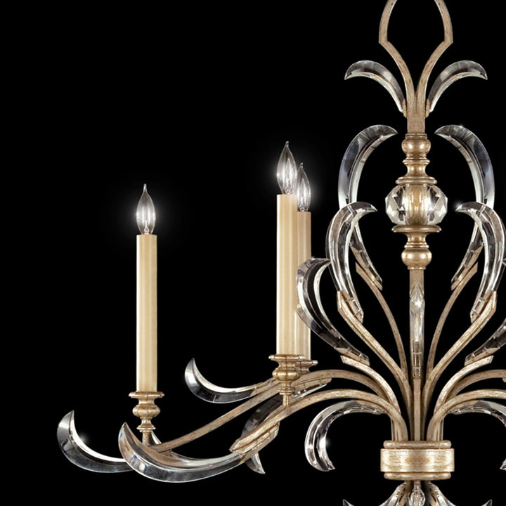 Fine Art Handcrafted Lighting Beveled Arcs 44"W Oblong Chandelier (Model 739240)